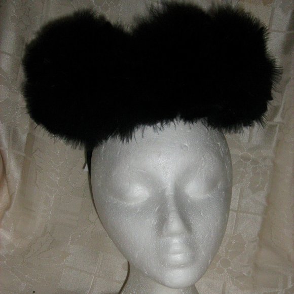 Vintage Black Oversized Fascinator - Picture 2 of 4